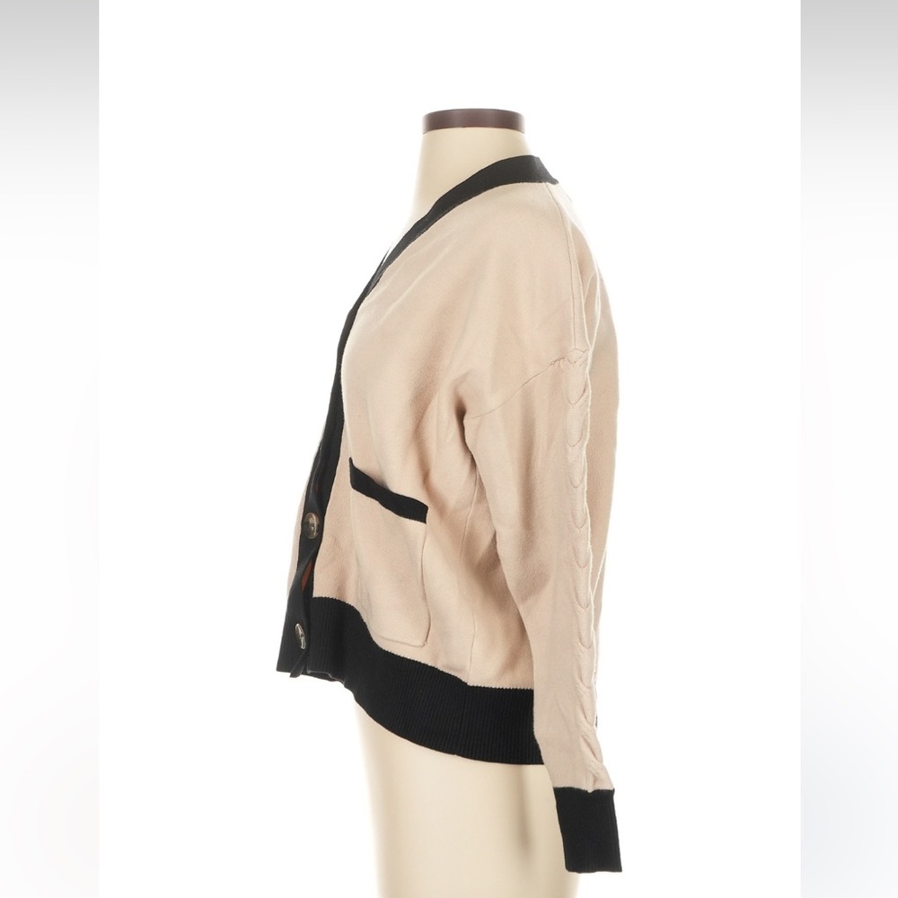Monroe Color-Block V Neck Cardigan Size XS NWOT - Picture 5 of 5